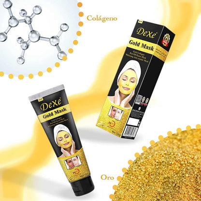 Mascarilla Facial de Oro y Colágeno - Efecto Iluminador, Anti edad e Hidratación 24 Horas - additional image 3