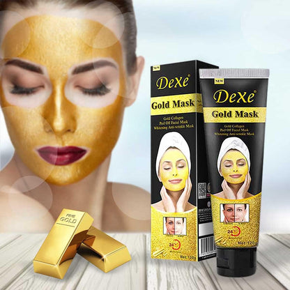 Mascarilla Facial de Oro y Colágeno - Efecto Iluminador, Anti edad e Hidratación 24 Horas - additional image 2