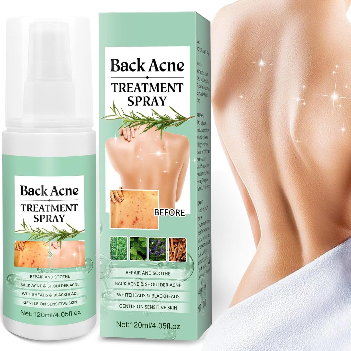 Spray de granos para el cuerpo